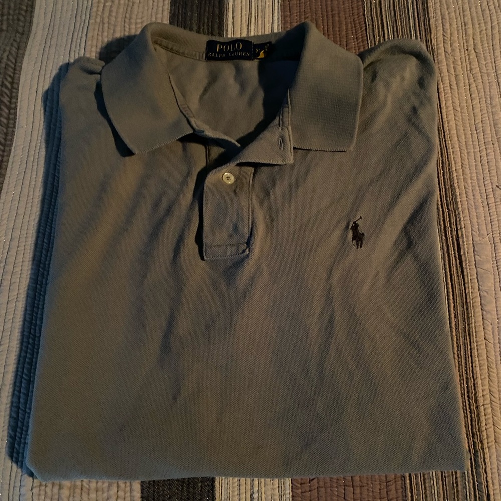 Gray, Short sleeve Polo by Ralph Lauren